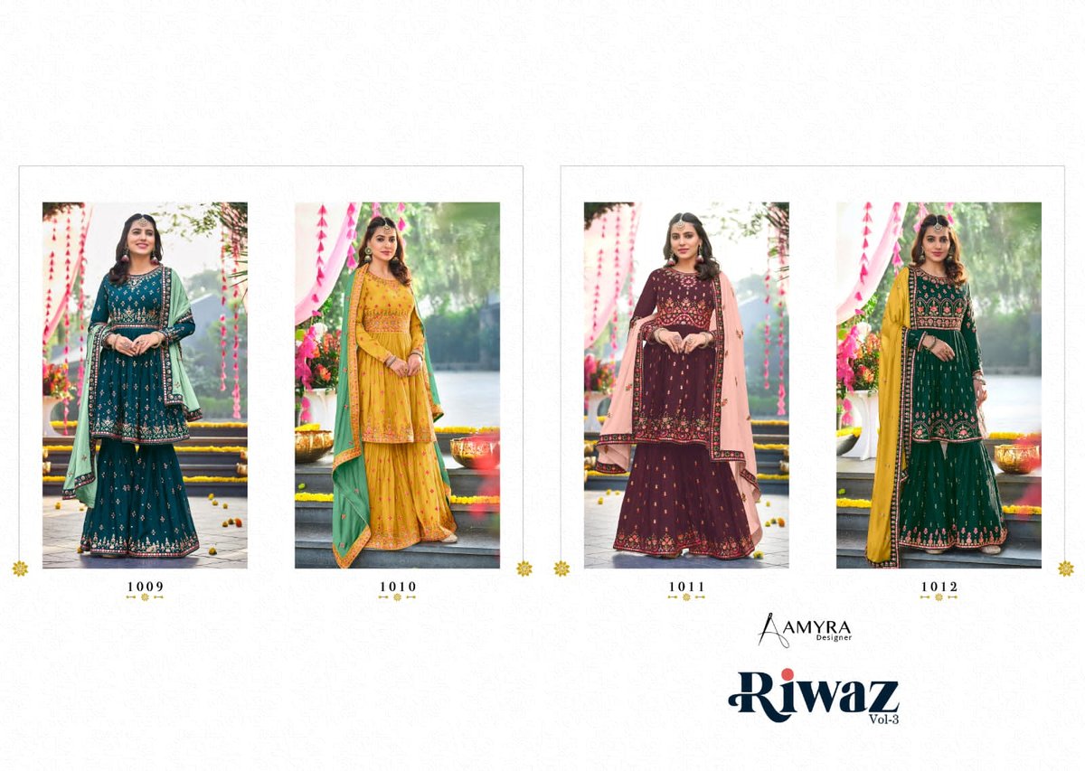 Aamyra Designer Riwaz Vol-3 1009-1012 Series 5