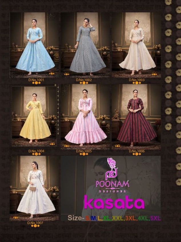 Poonam Designer Kasata 1001-1007 Series 8