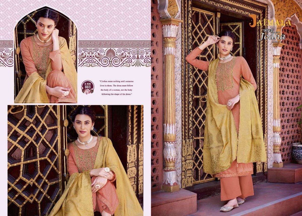 Alok Suit Jodha 936-001 to 936-006 Series 3