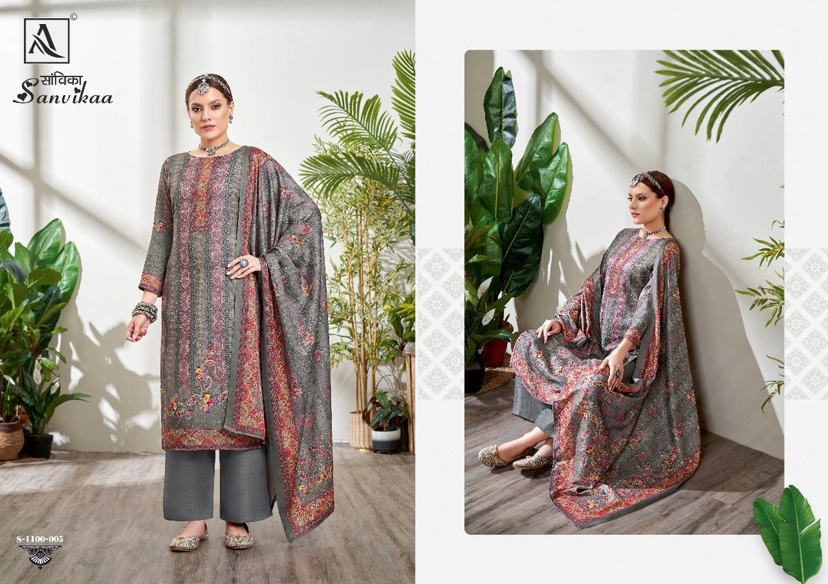 Alok Suit Sanvikaa 1100-001 to 1100-008 Series 5