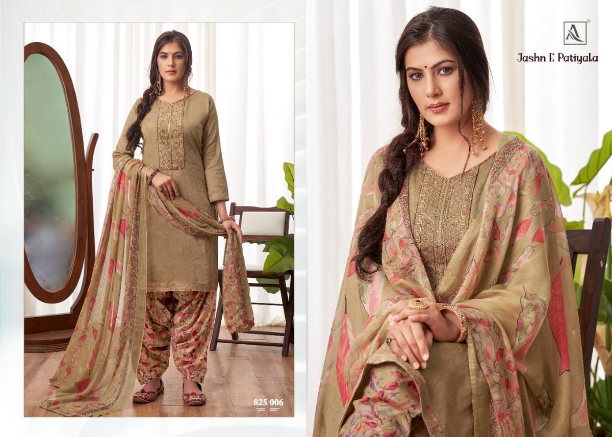 Alok Suits Jashn E Patiyala 825-001 to 825-010 Series 6