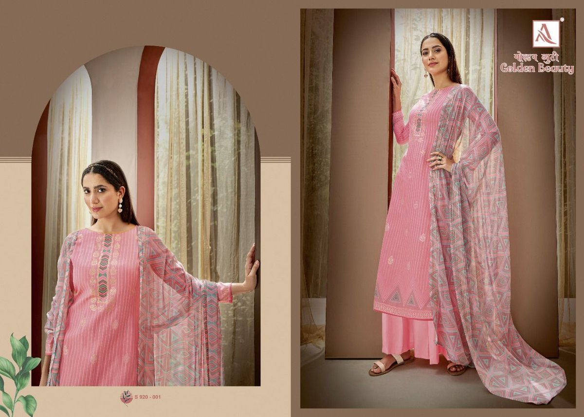 Alok Suits Golden Beauty 920-001 to 920-008 Series 1