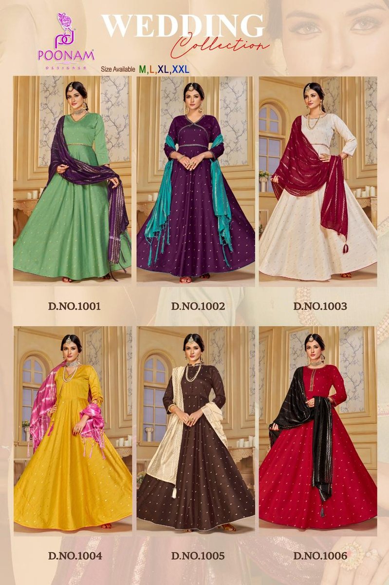 Poonam Designer Wedding Collection 1001-1006 Series 7
