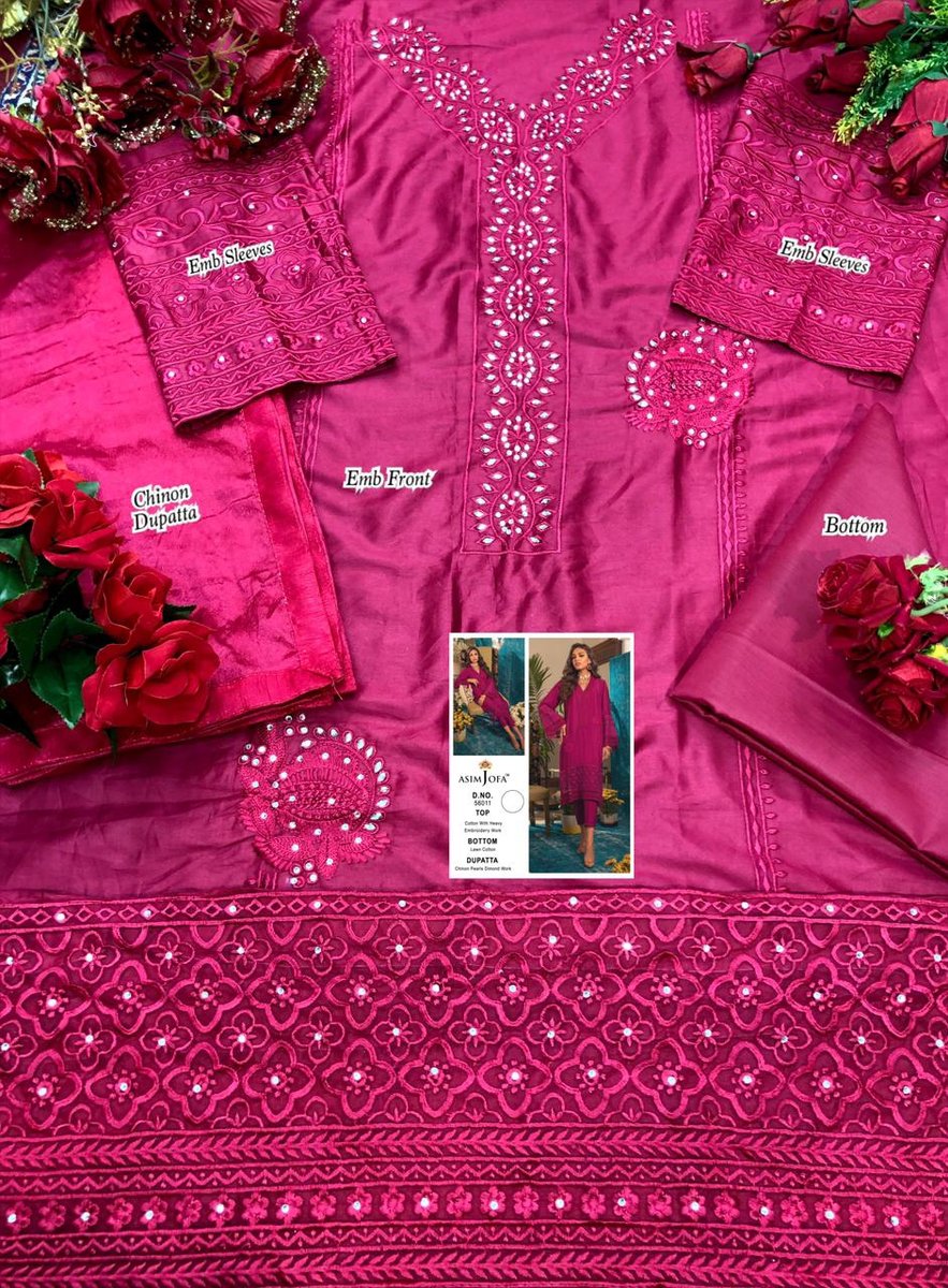 Asim Jofa Super Hit 56011 Dress Material 2