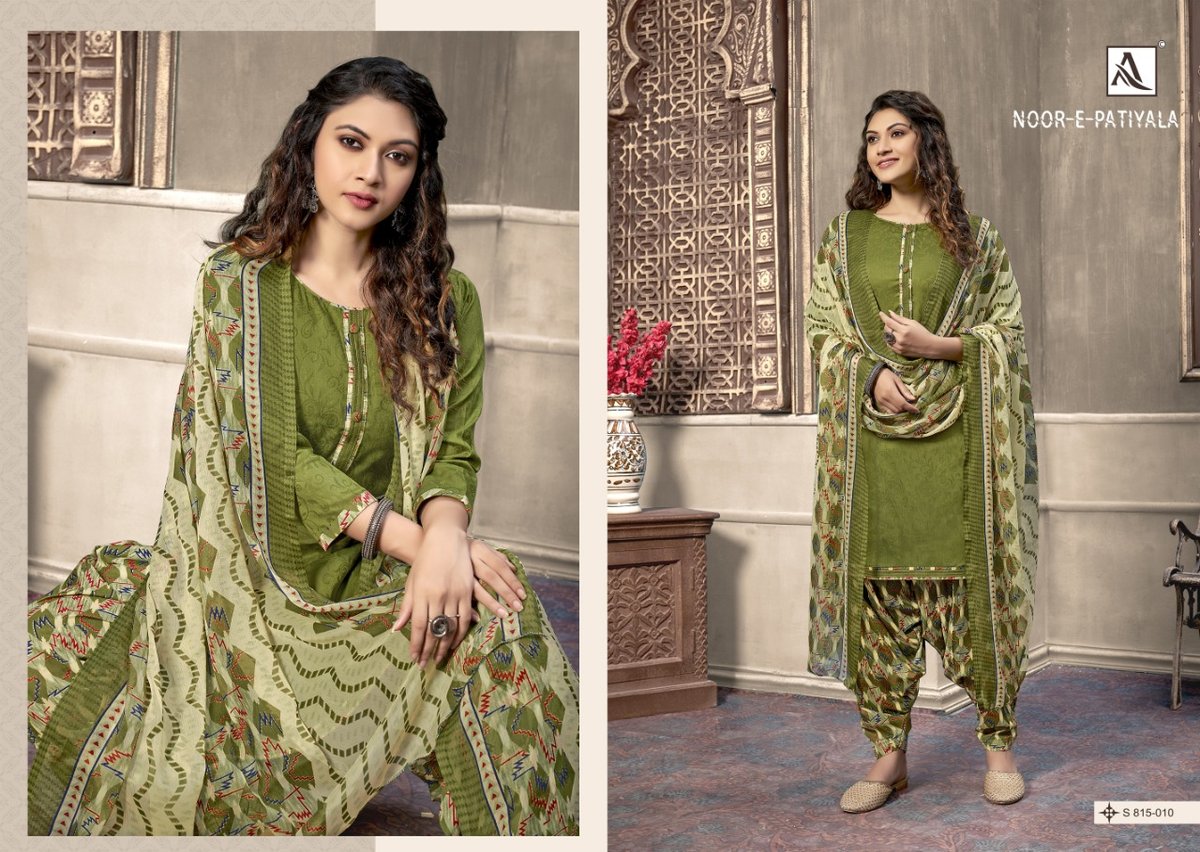 Alok Suits Noor E Patiyala 815-001 to 815-010 Series 10