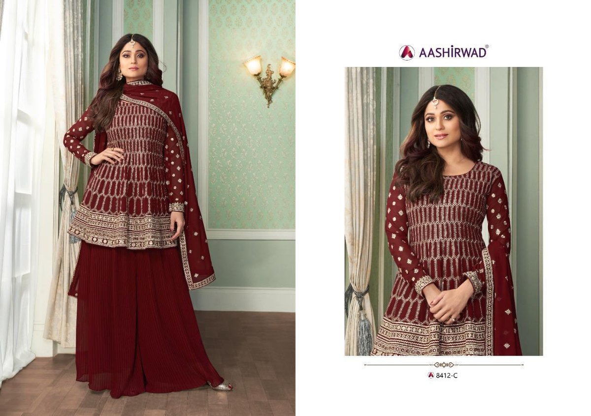 Aashirwad Creation Peplon 8412 Colors 4