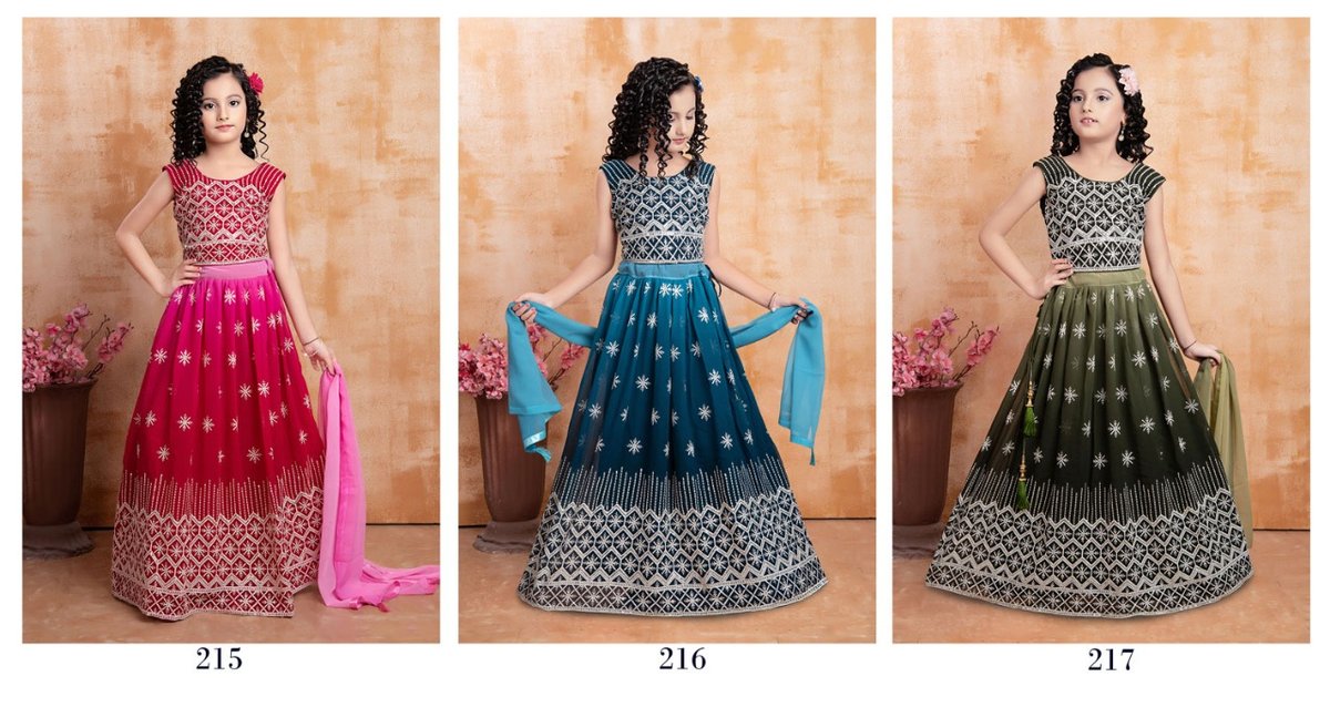 Alka Children Wear Aaradhna Vol-27 215-217 Series 4