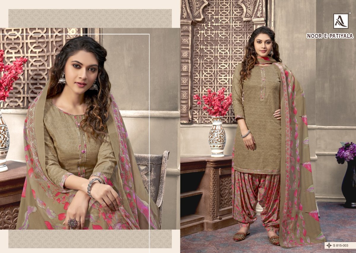 Alok Suits Noor E Patiyala 815-001 to 815-010 Series 3