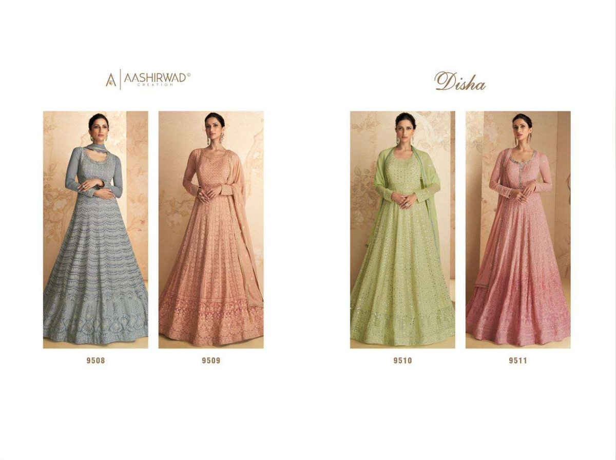 Aashirwad Creation Disha 9508-9511 Series 5