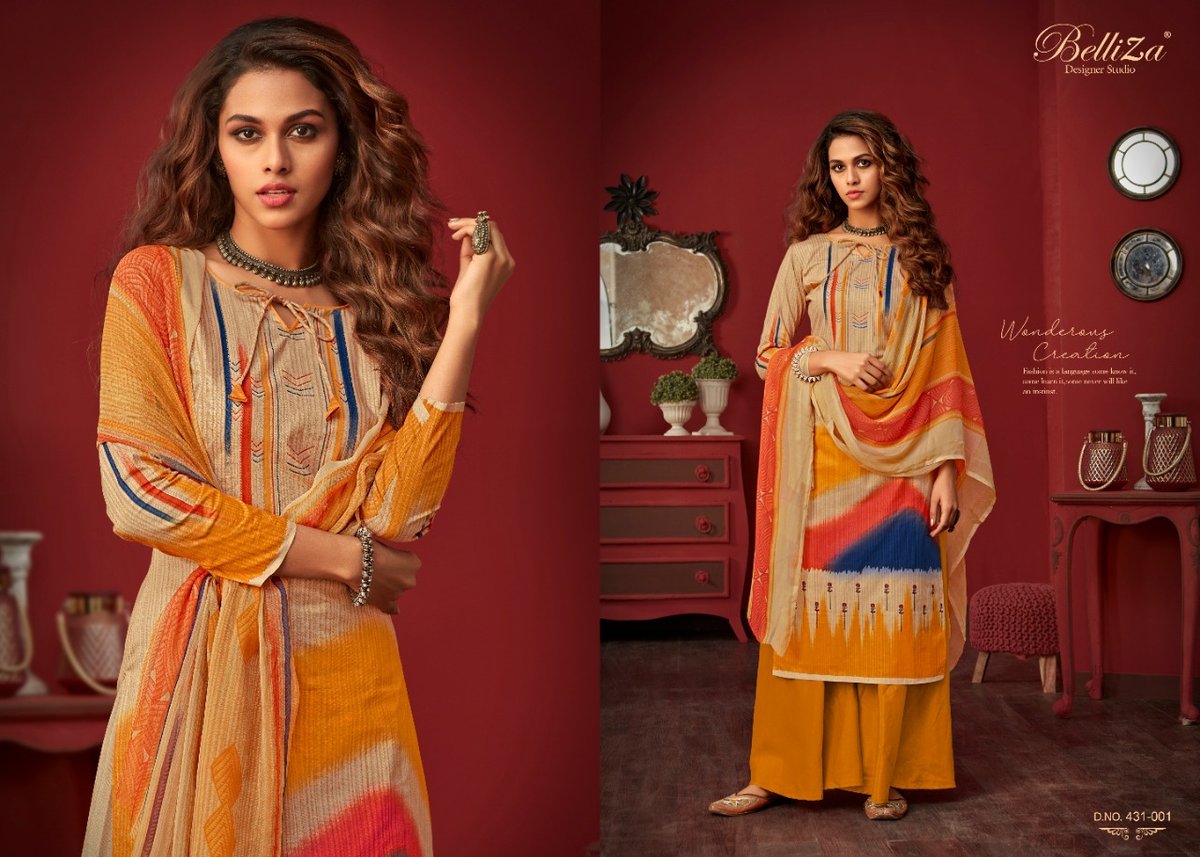 Belliza Designer Farhana 431-001 To 431-010 Series 1