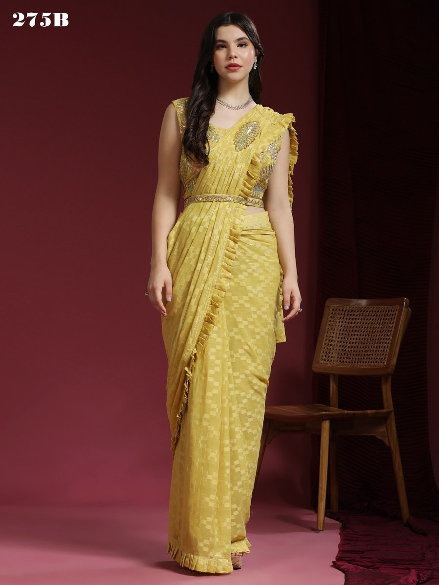 Aamoha Trendz Ready To Wear Designer Saree 275 Colors 2
