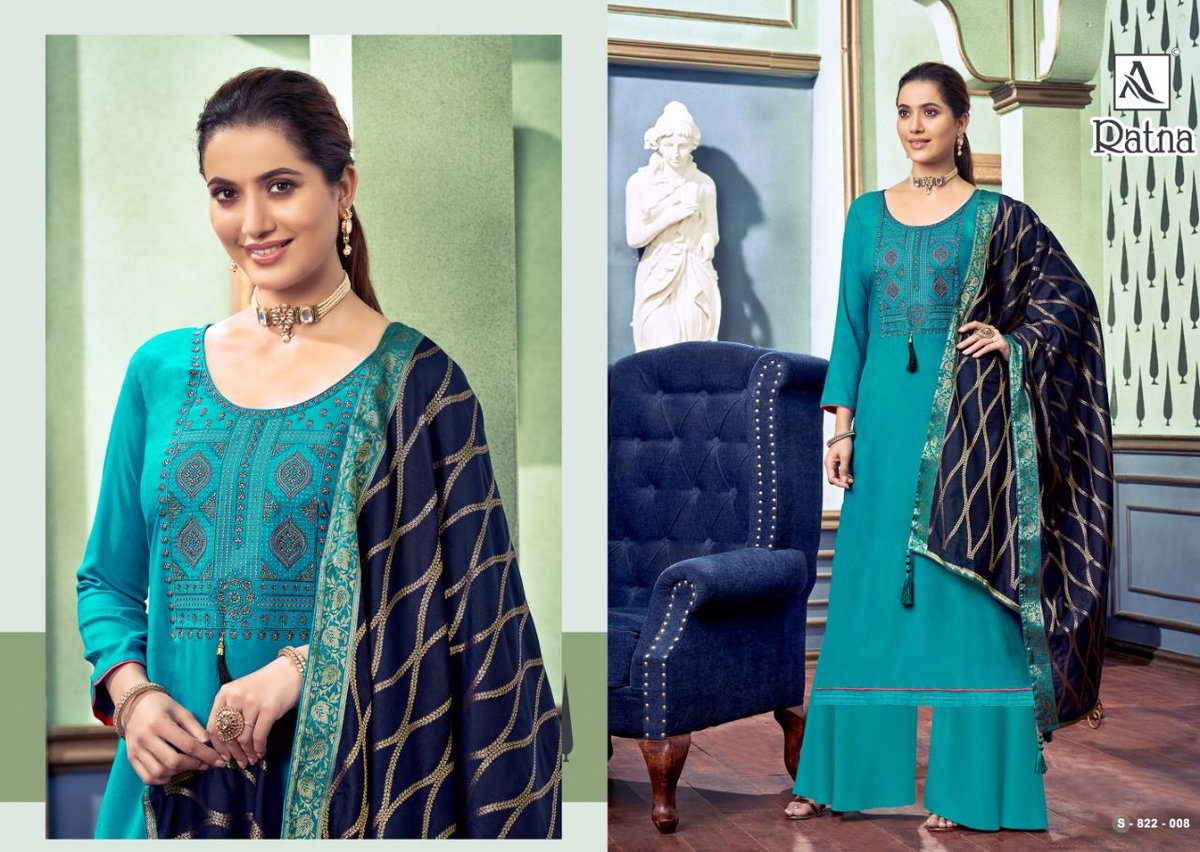 Alok Suits Ratna 822-001 To 822-008 Series 8