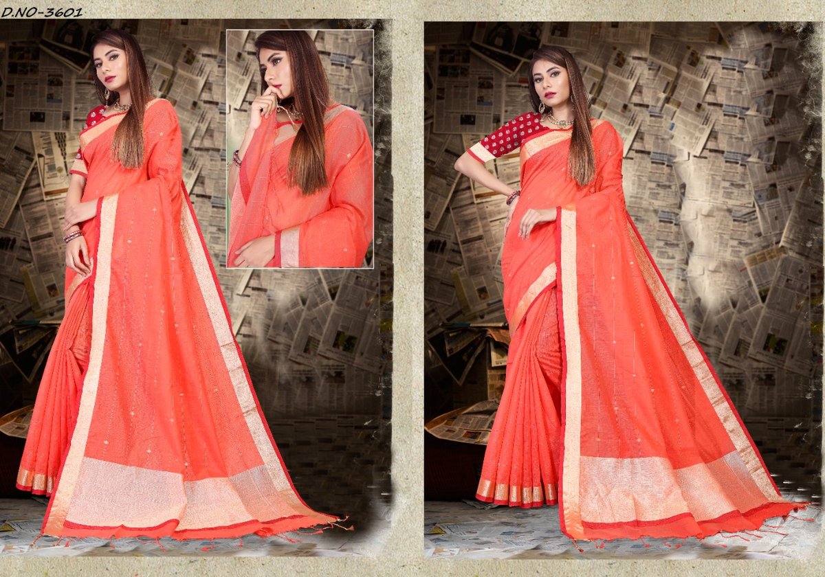 Isha Beautyful Linen Silk 3601-3609 Series 1