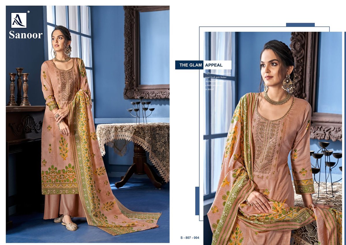 Alok Suits Sanoor 807-001 To 807-010 Series 4