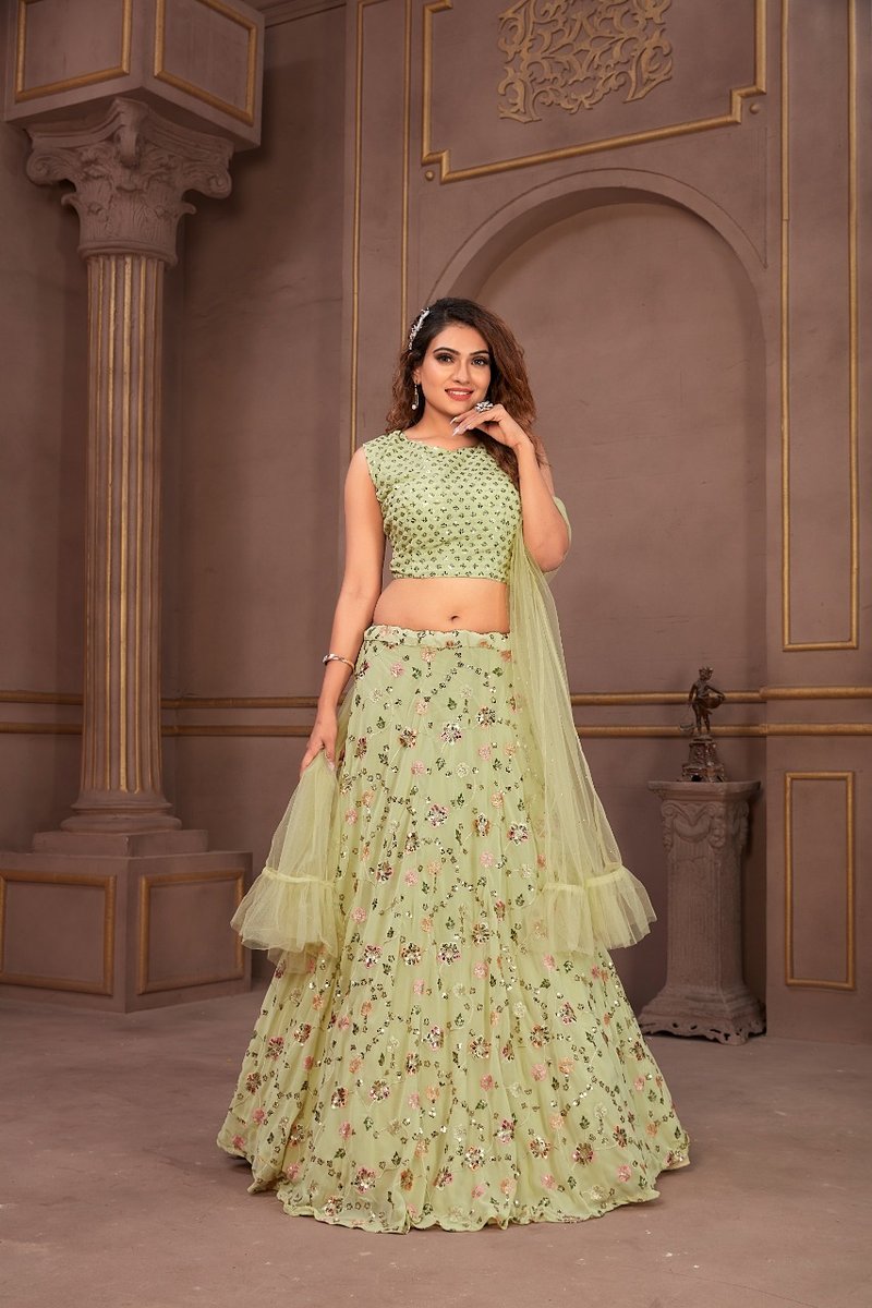 Aamoha Trendz Ready Made Designer Crop Top C-2201 Colors 1