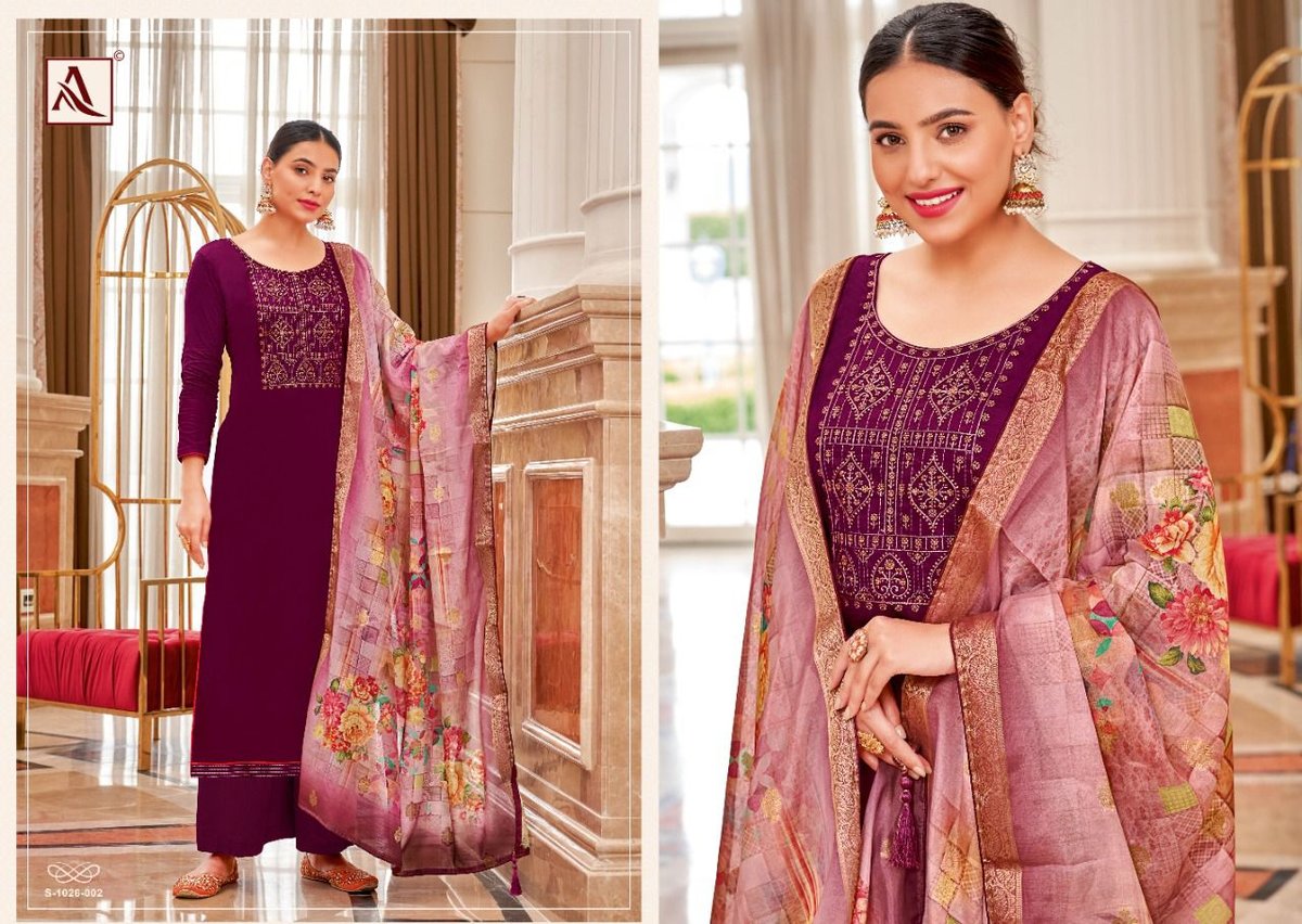 Alok Suit Festive Fusion Edition Vol-5 1026-001 to 1026-008 Series 2