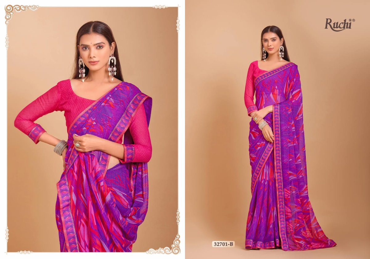 RUCHI SAREE VANILLA 32701-A TO 32706-B 2