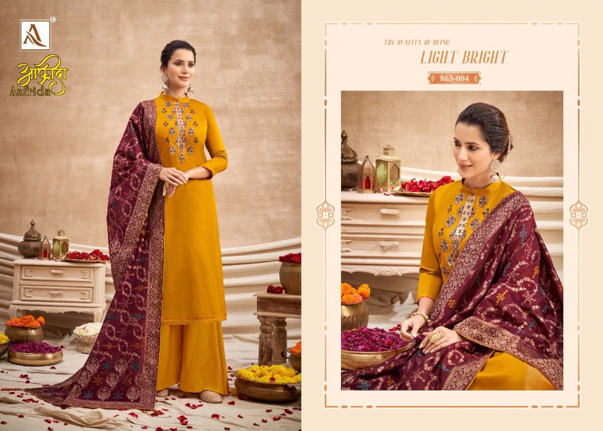 Alok Suits Aafrida 863-001 to 863-008 Series 4