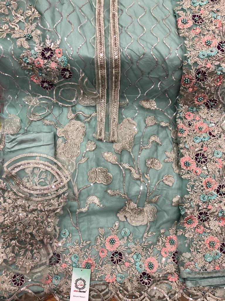 Affan Creation 101 C Net Salwar Suit 3