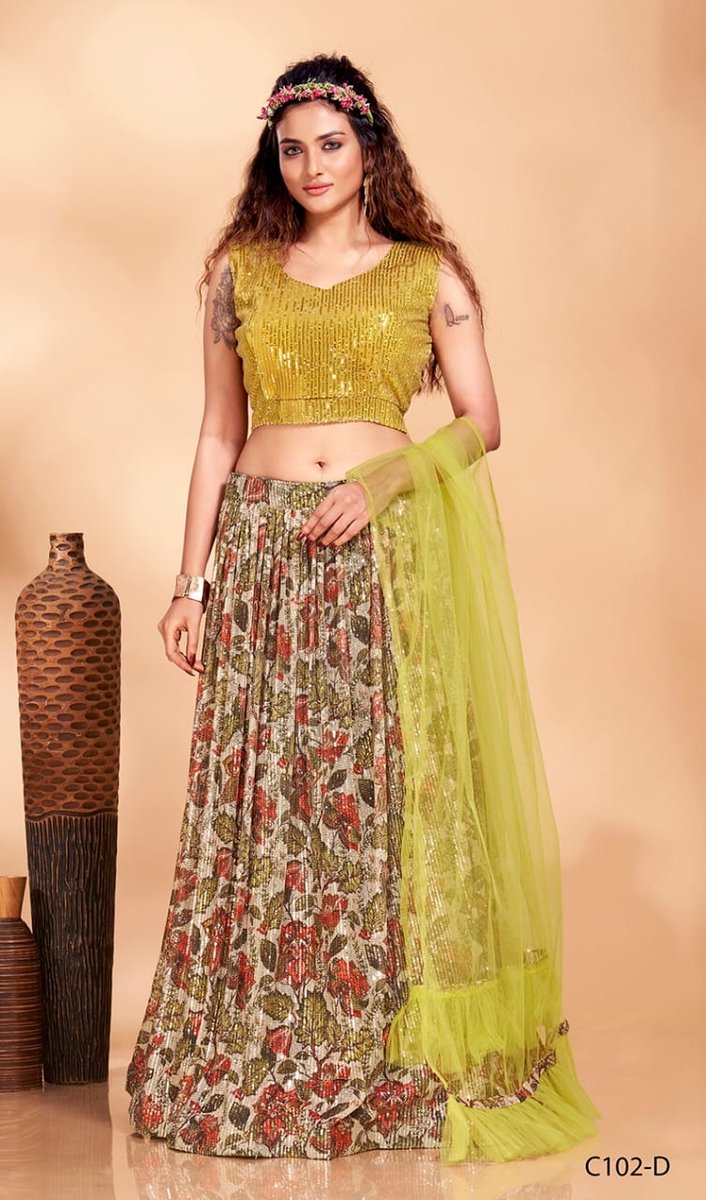 Aamoha Trendz Ready Made Designer Crop Top C-102 Colors 6