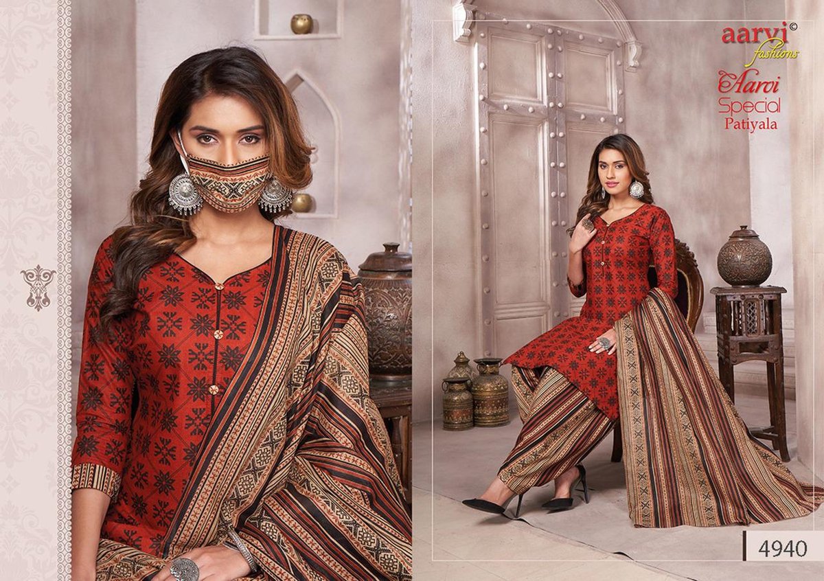 Aarvi Fashion Aarvi Special Patiyala Vol-14 4931-4942 Series 10