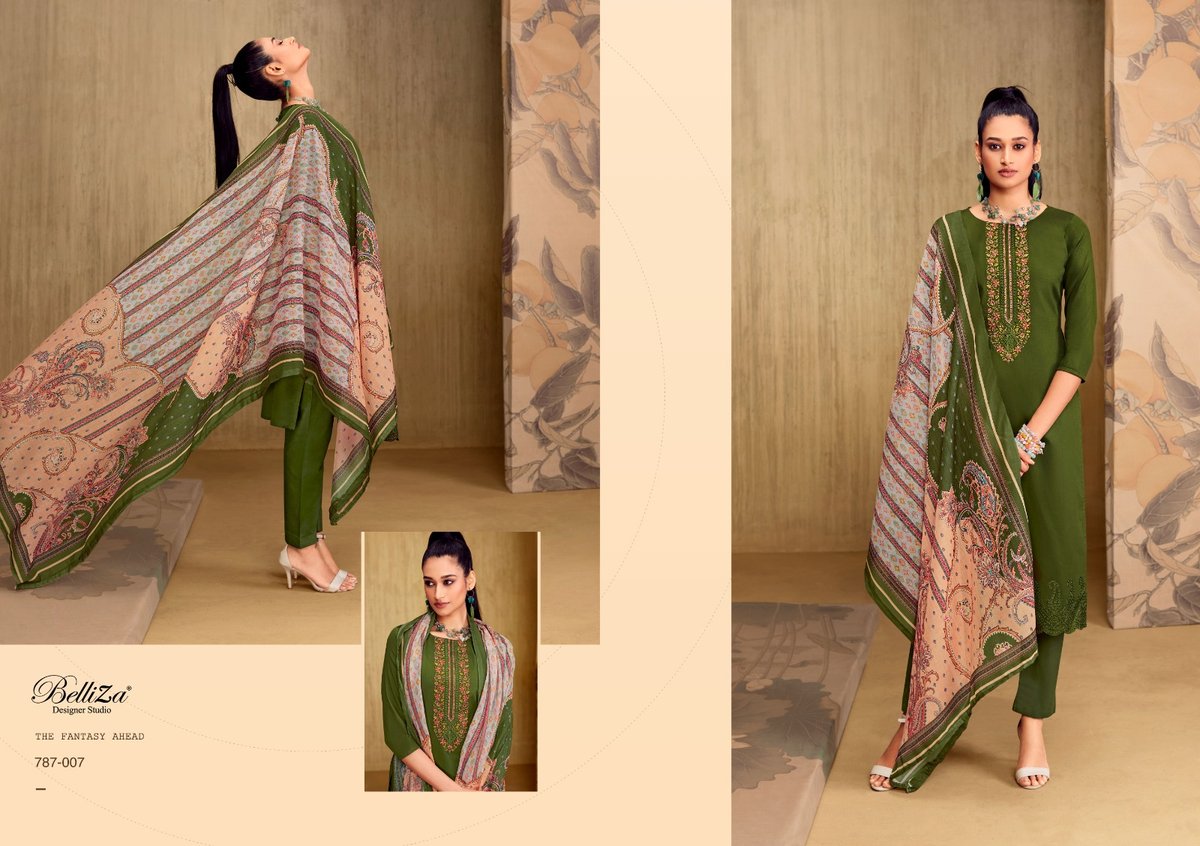 Belliza Designer Mughal Garden 787-001 to 787-008 Series 7