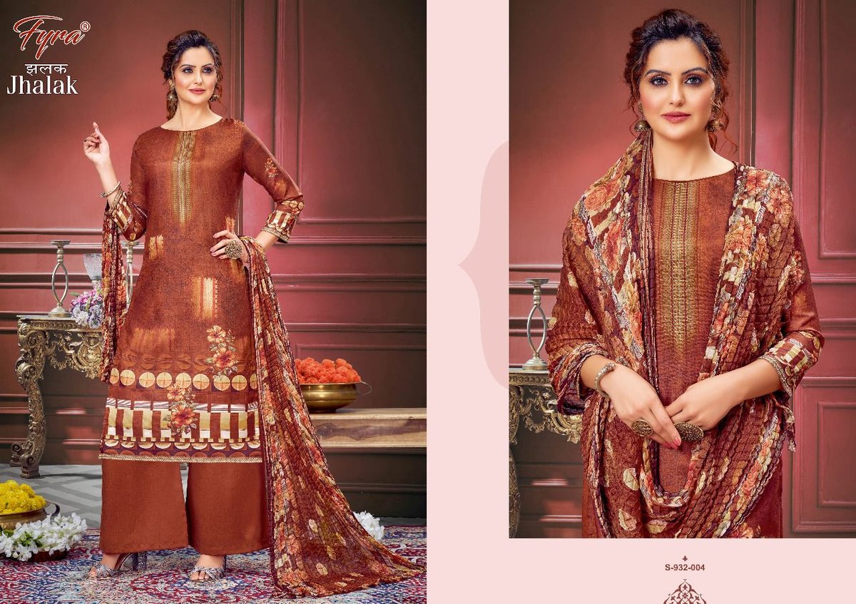 Alok Suit Fyra Jhalak 932-001 to 932-008 Series 4