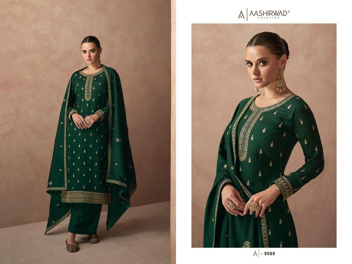 Aashirwad Creation Gulmohar 9565-9570 Series 4