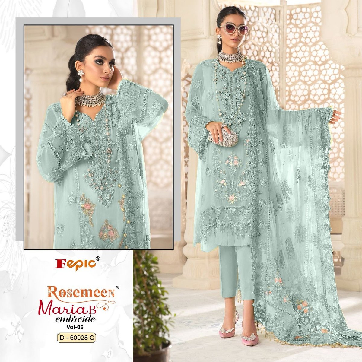 Fepic Rosemeen Maria B Embroide Vol-6 60028 Colors 3