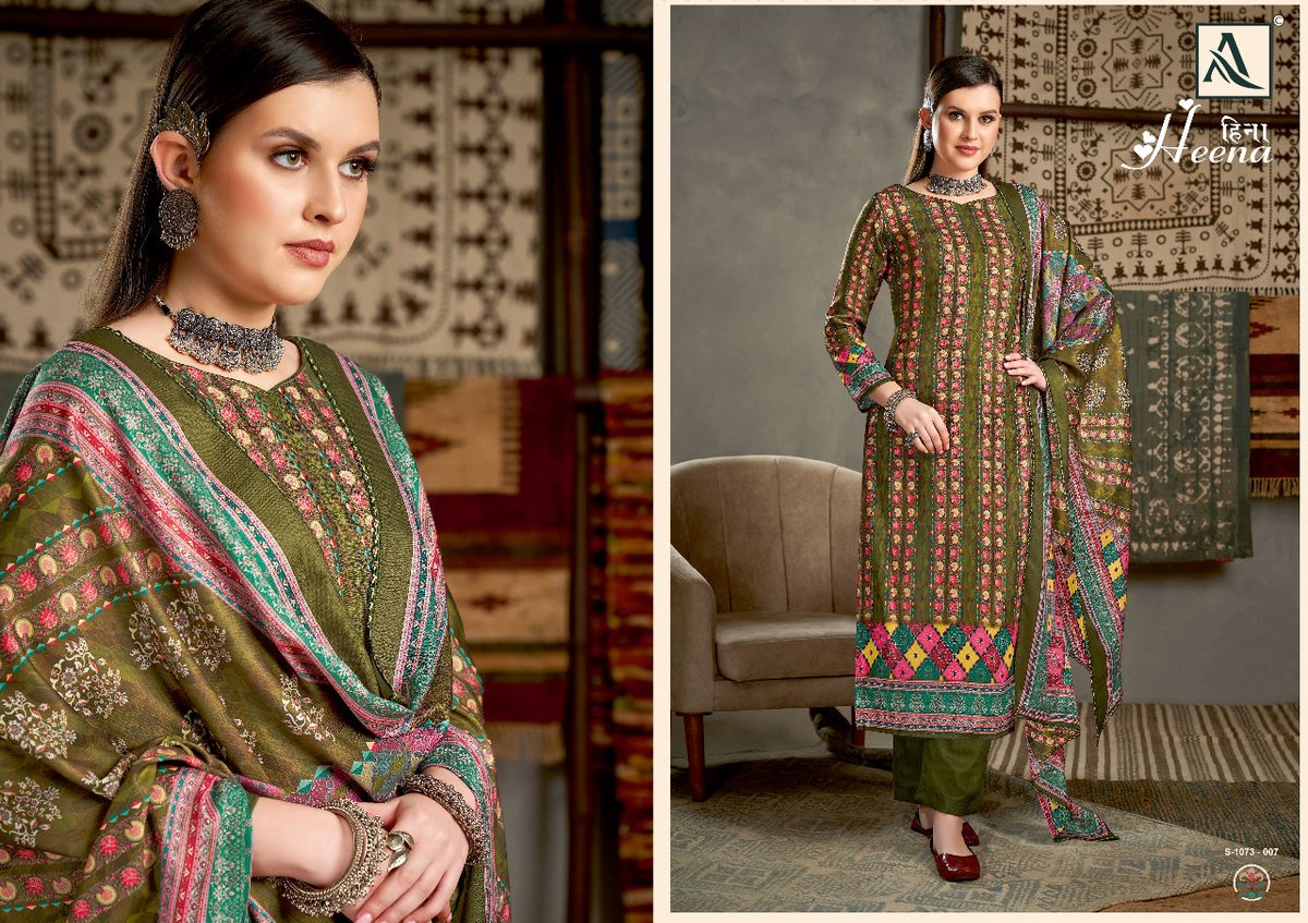 Alok Suit Heena 1073-001 to 1073-008 Series 7