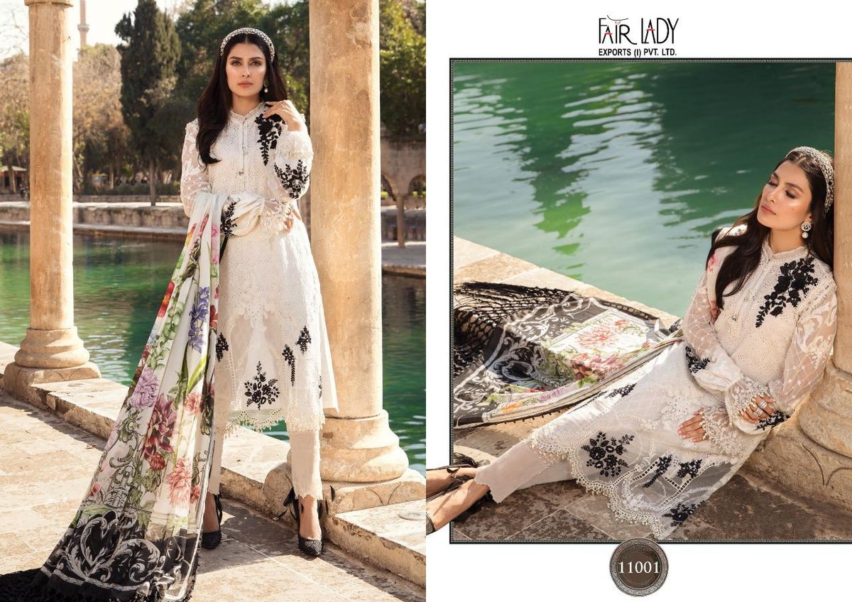 Fair Lady Maria B Lawn M Prints Vol-2 11001-11008 Series 1