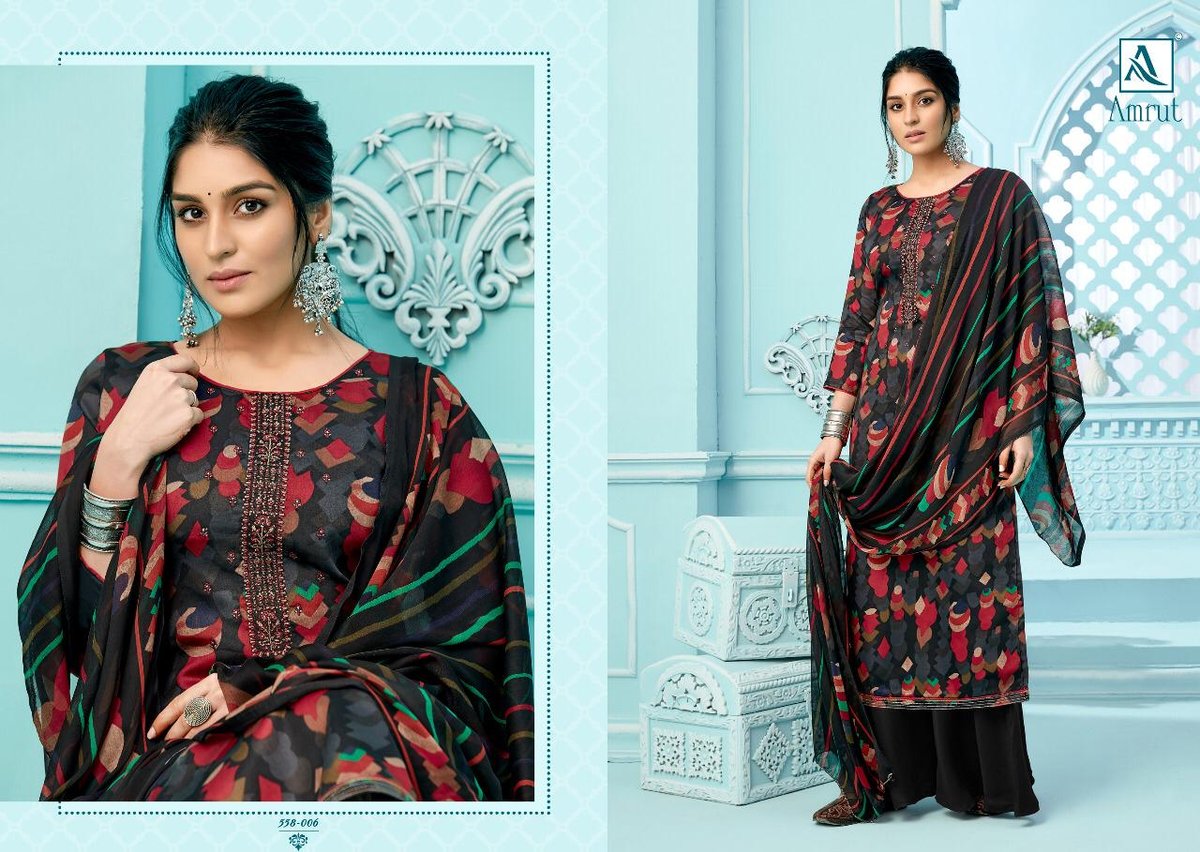 Alok Suit Amrut 558-001-558-010 Series 6