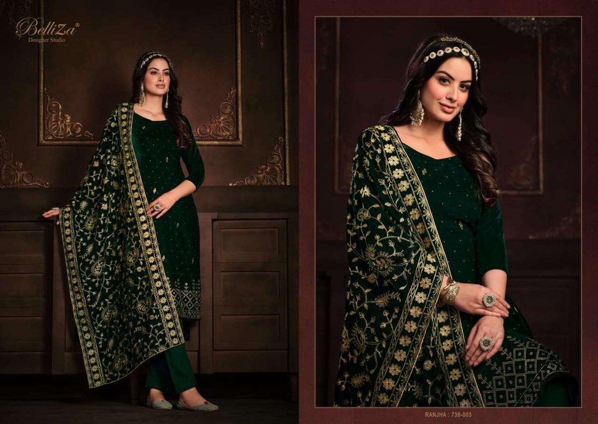 Belliza Designer Ranjha 738-001 to 738-005 Series 3
