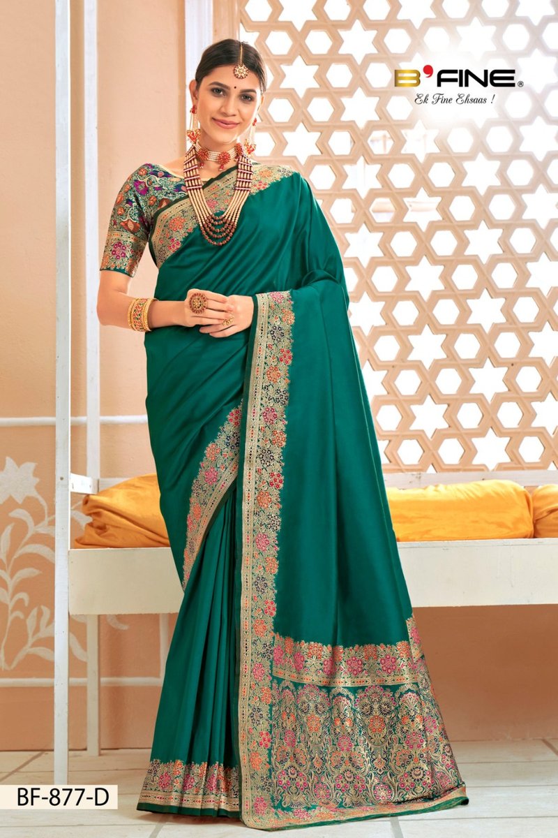 B Fine Saree Anarkali BF-877 Colors 4