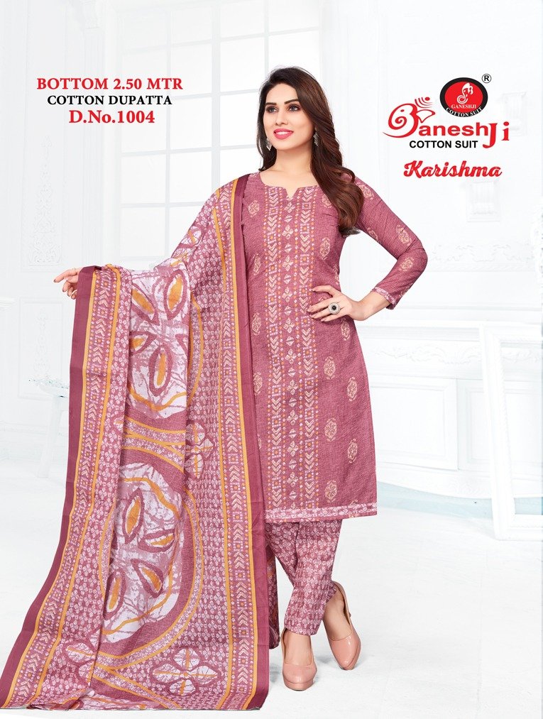 Ganeshji Cotton Suits Karishma Vol-1 1001-1010 Series 4