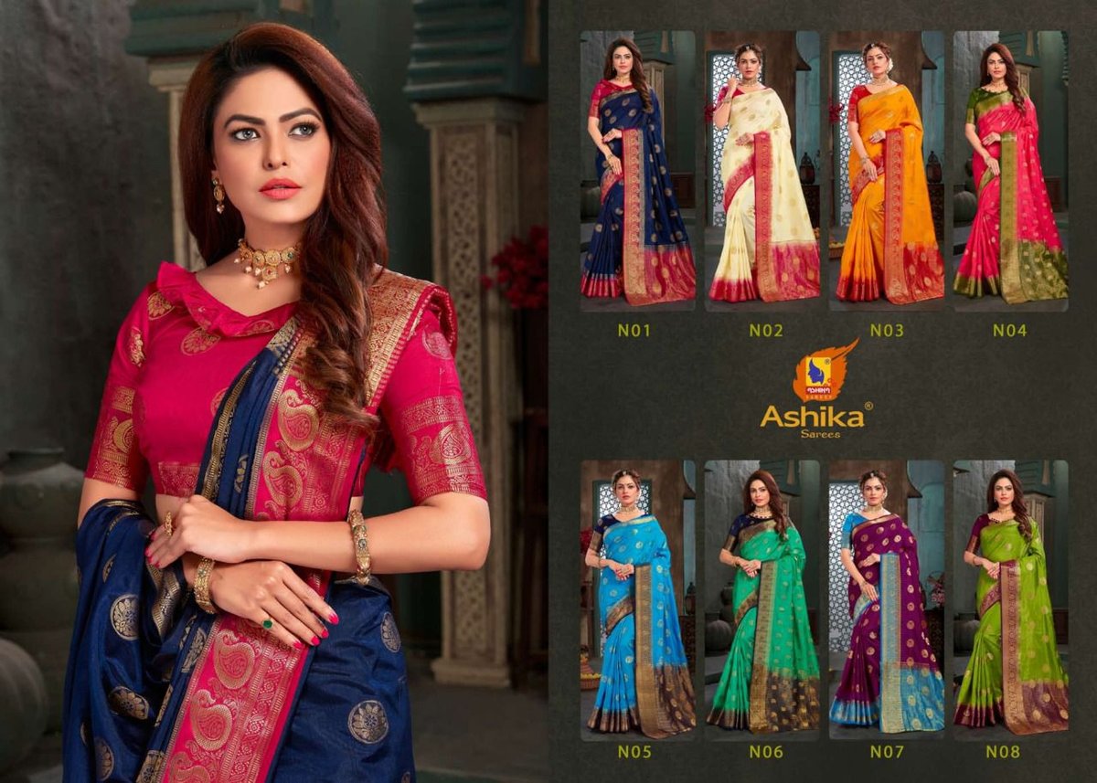 Ashika Saree Navratna N-01 to N-08 Series 9