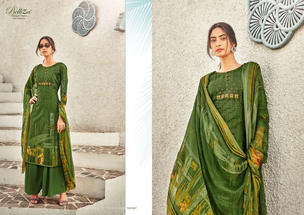 Belliza Designer Heeriye 542-001 To 542-010 Series 7