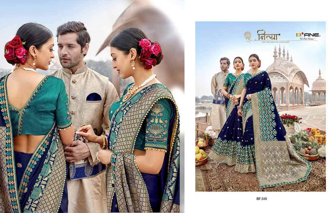 B'Fine Saree Malavika 341-349 Series 8