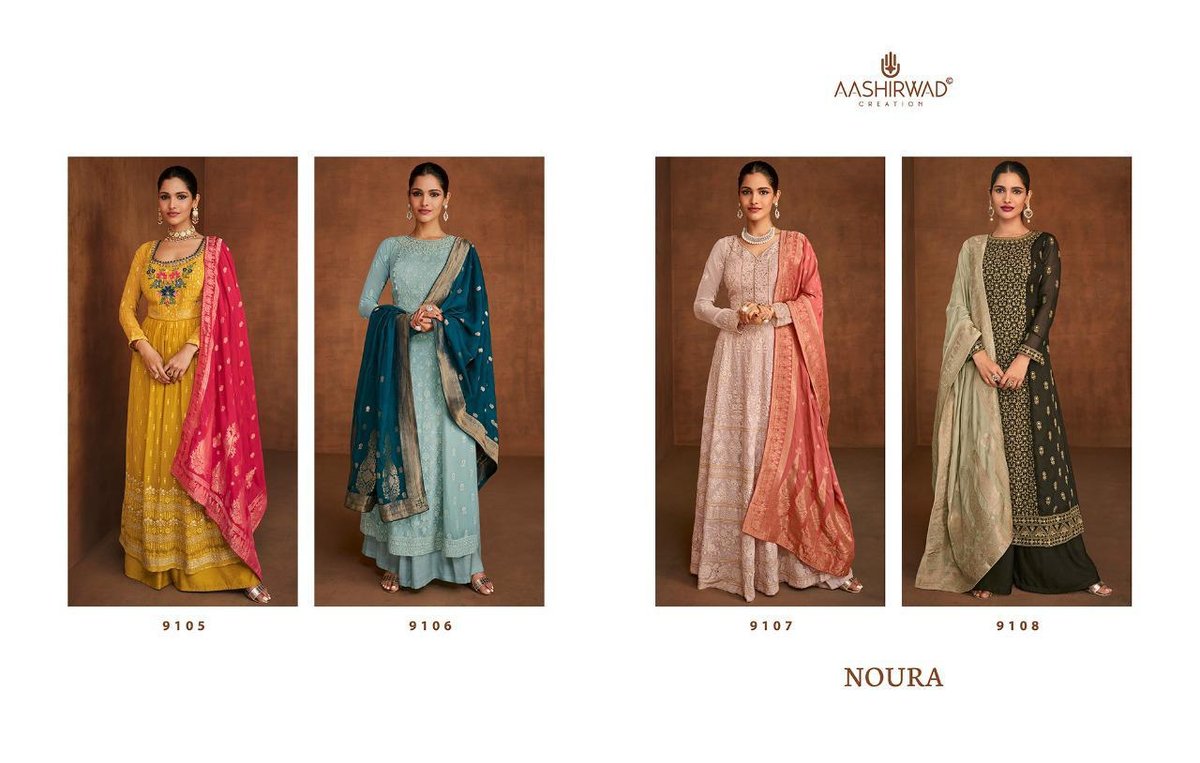 Aashirwad Creation Noura 9105-9108 Series 5