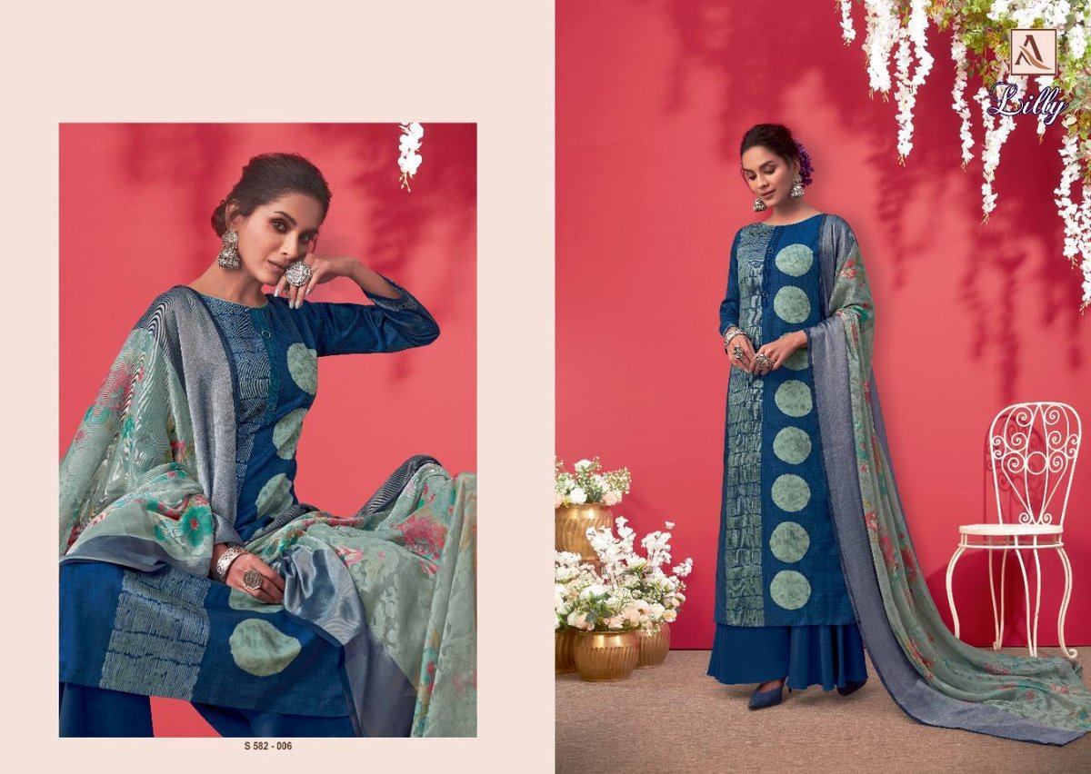 Alok Suits Lilly 582-001 to 582-010 Series 6