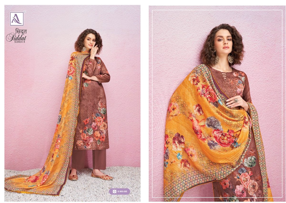 Alok Suit Siddat Edition Vol-4 989-001 to 989-008 Series 6