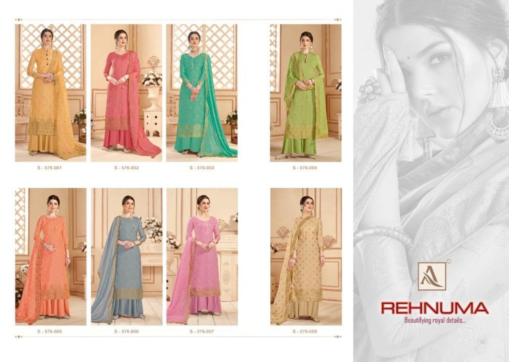 Alok Suits Rehnuma 576-001 to 576-008 Series 9