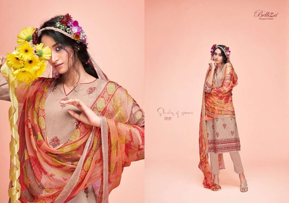 Belliza Designer Ahalya 599-001 to 599-010 Series 1