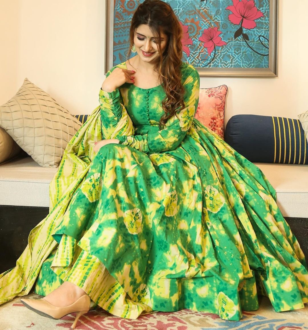 Bollywood Designer Crape Printed Gown LG-1422 Design 2