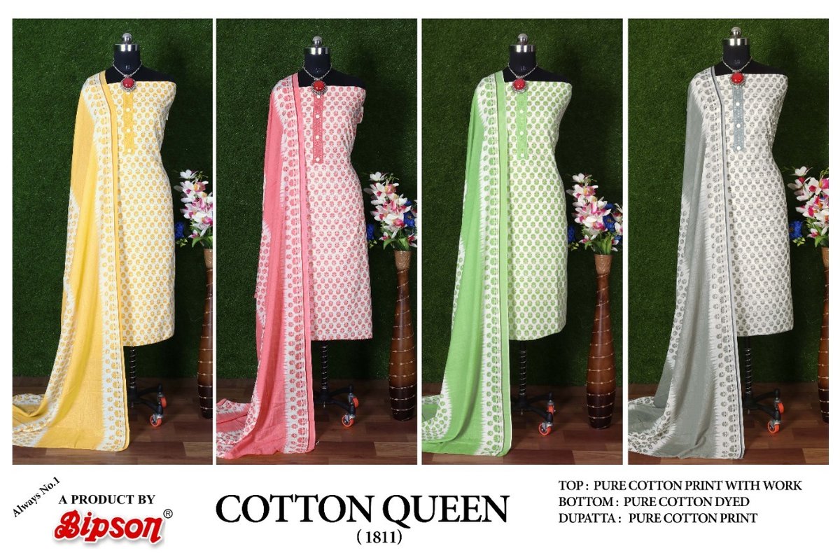 Bipson Print Cotton Queen 1811 Colors 5