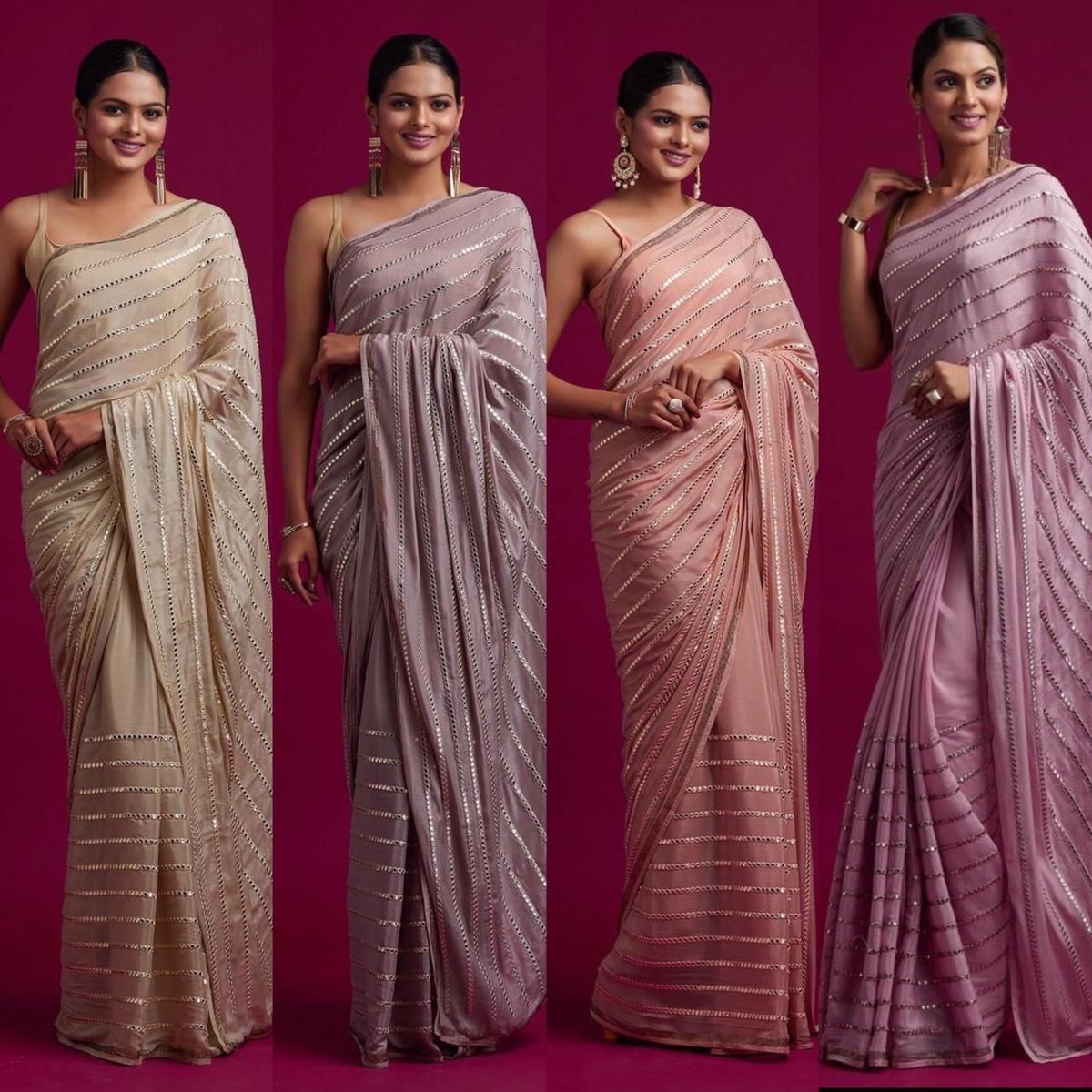 Bollywood Beautiful Sarees Colors 5
