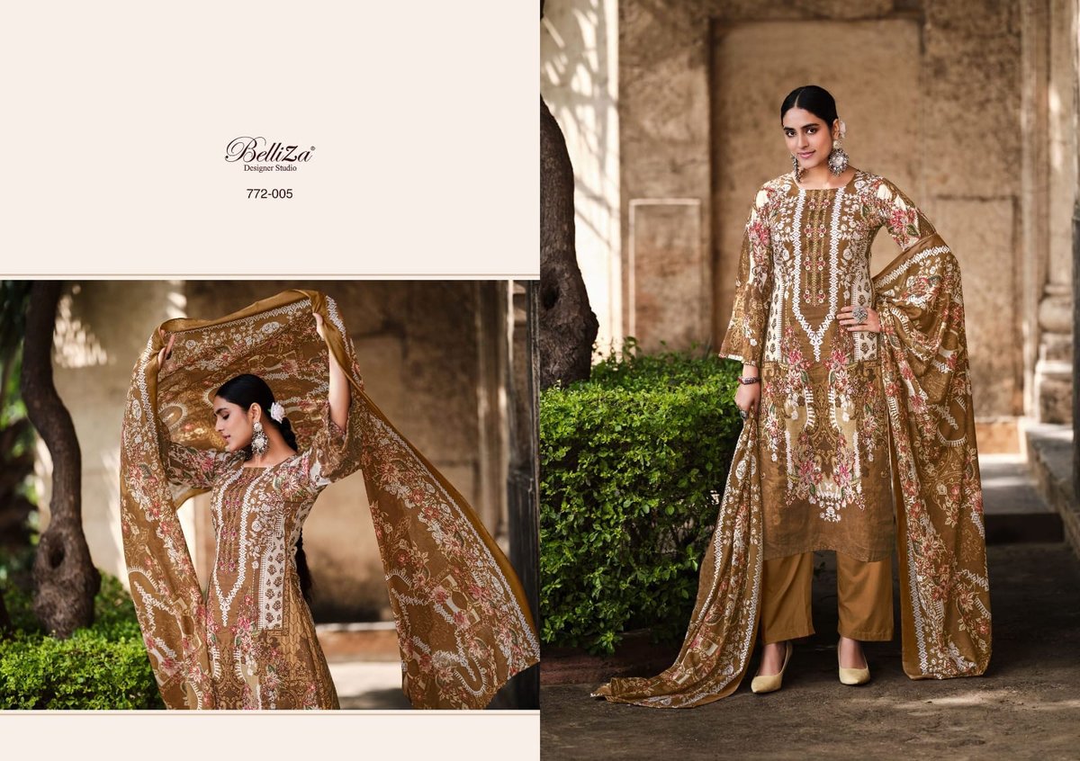 Belliza Designer Naira Vol-3 772-001 to 772-010 Series 5