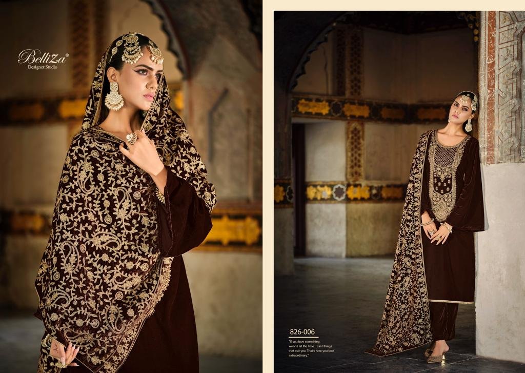 Belliza Designer Nagina 826-001 to 826-006 Series 6