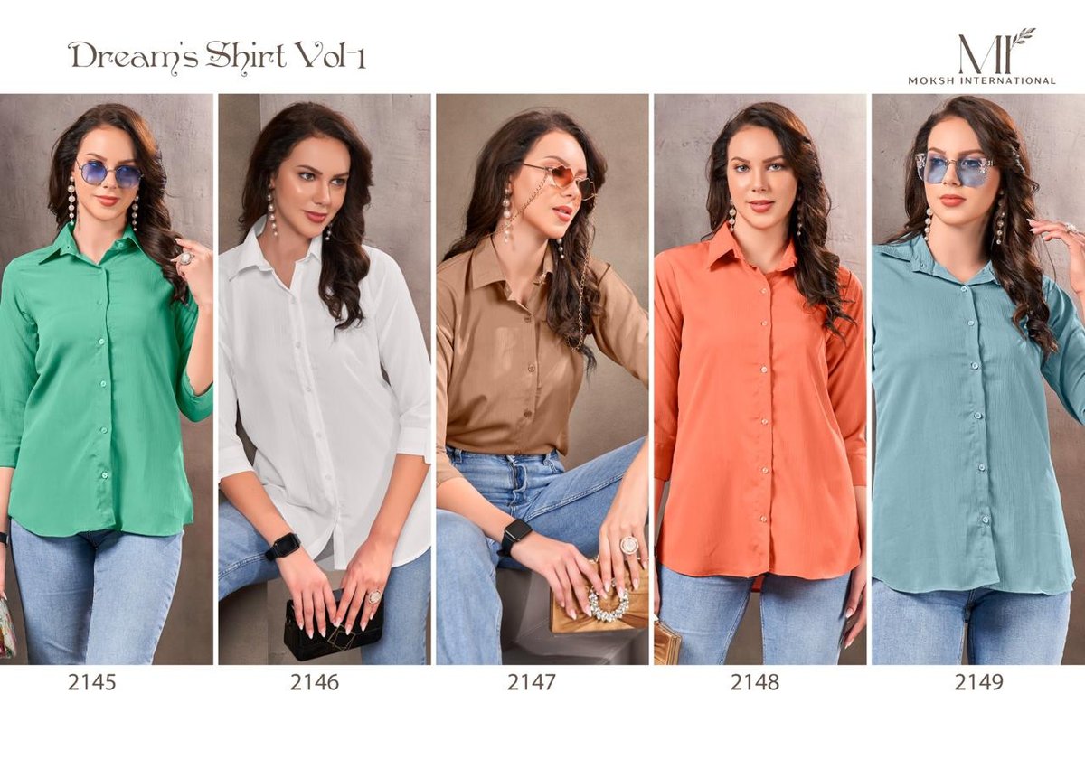 MOKSH INTERNATIONAL DREAM'S SHIRT VOL-1 2145 TO 2149 6