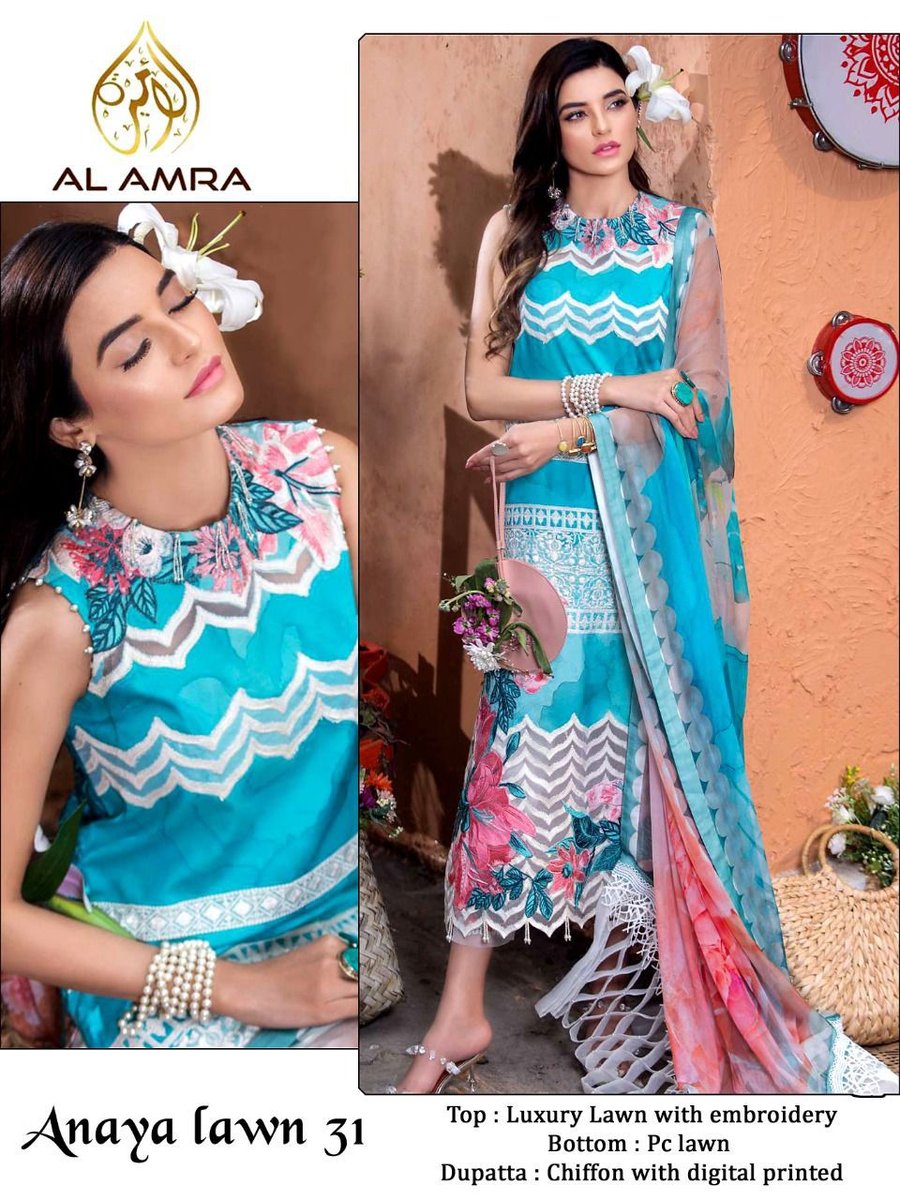 AL Amra Aanaya Lawn ZF-31 Design 1